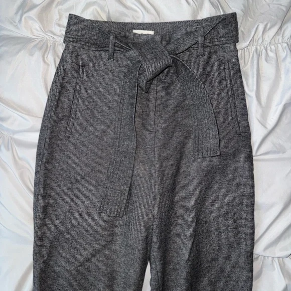 Wilfred Charcoal Belted Trousers - Picture 3 of 6